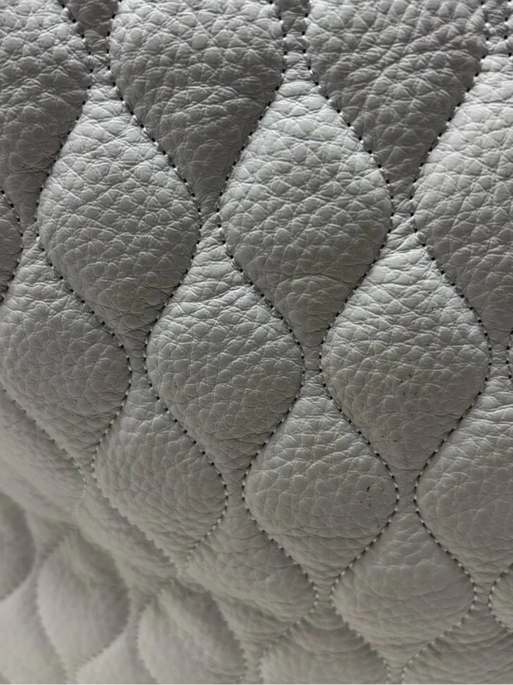 Vera Bradley White Quilted Tote with Double Straps